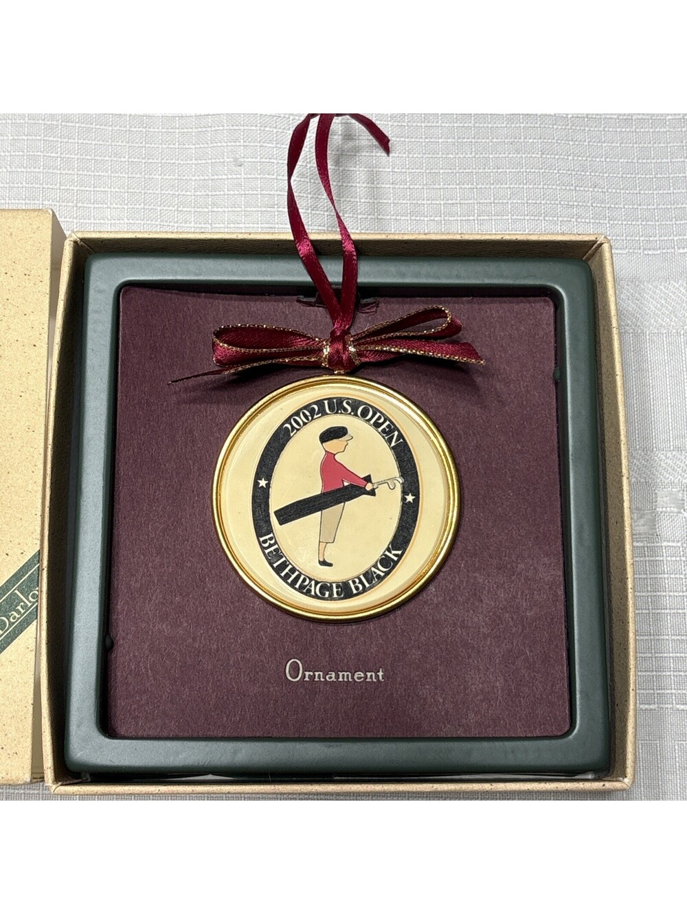 2002 Bethpage Black Golf Limited Edition Ornament In Original Box
